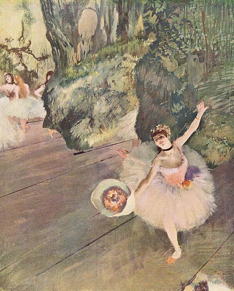 Edgar Degas Dancer with a Bouquet of Flowers oil painting image